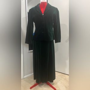 1980’s Laura Ashley Velvet Skirt Set